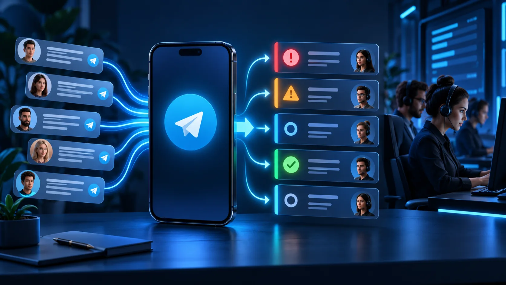 Telegram-бот для техподдержки: очередь, приоритеты и история обращения